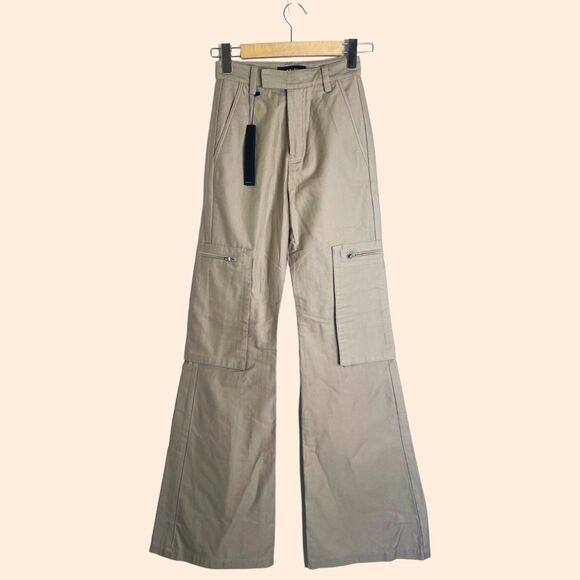 AMIRI Khaki Wide Cargo Pants - Picture 2 of 9